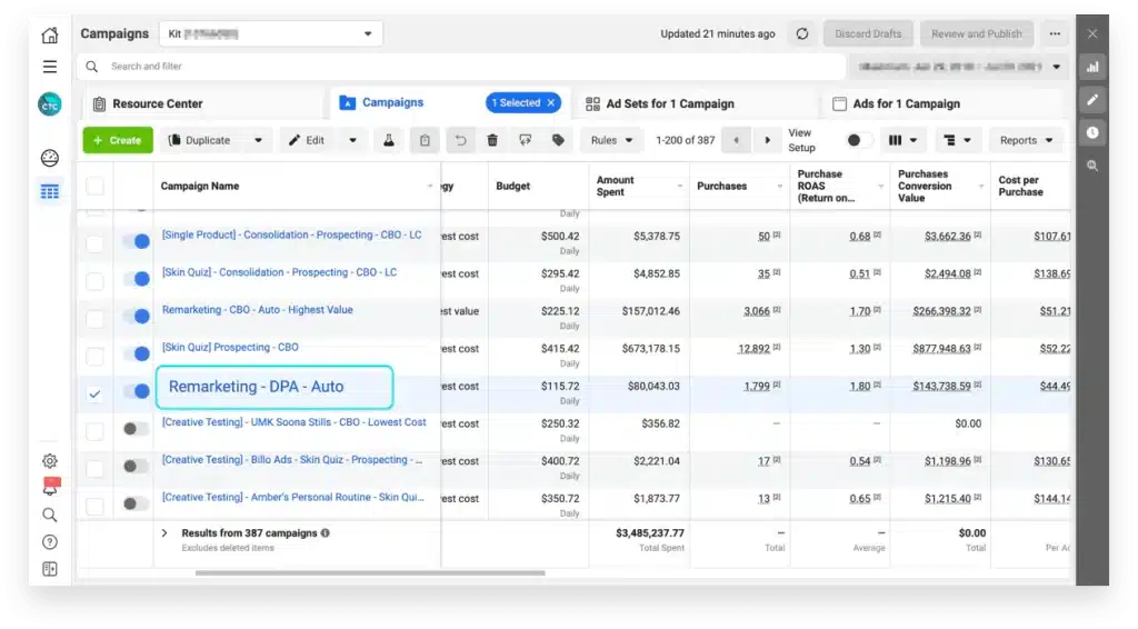 facebook ads dashboard